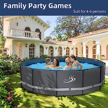 BlueBay Above Ground Swimming Pool Set 15ft x 48in with 1000 GPH Filter Pump, Cover, Ladder, Maintenance Kit Gray Frame