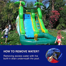 JumpOrange 12' Safari Inflatable Water Slide with Pool and Blower