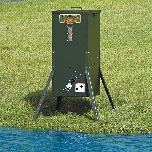 Texas Hunter Products Directional Fish Feeder 70 lb Capacity Hunter Green