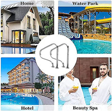 Scpantkend 304 Stainless Steel Swimming Pool Handrails for Inground Pool Entry Safety Grips Ramp Railings, Easy-to-Assemble Spa Handrails 2 PCS (Size : Thick 1.2cm)