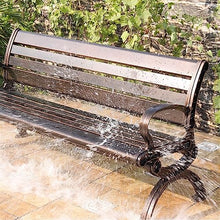HASMI Outdoor Park Garden Benches Outdoor Park Chairs, Fully Cast Aluminum Outdoor Benches, Metal Leisure Benches with Backrest for Park Garden Patio Terrace Yard Furniture (Size : 200CM)