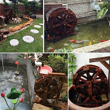 Wooden Water Wheel Fountain, Wheel Fountain Terrace Garden Water Feature Wheel for Bird Bath, Fish Tank, Pond Or Garden Decoration (Size : 80cm(31.5inch))