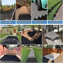 2" HDPE Heavy Duty Gravel Grid for Landscape Property Path Slope Patio Erosion Control Soil Stabilization and Outdoor Ground Reinforcement System(6x10m(20x33ft))