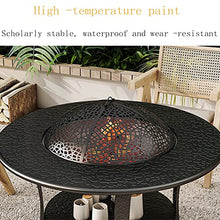 Yufenj Campfire Set, Wood Burning Pit, Patio Fire Pit, Wood Burning with Mesh Spark Screen, Campfire Outdoor Fire Pit, Poker with Fireplace