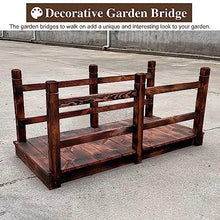 ZIMGOD Flat Garden Bridge 150cm Long, Heavy Duty Pond Bridge Rectangle, Small Stream/Water Channel/Shed Footbridge Walkway, Easy to Assemble