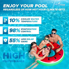 GeoBubble CoolGuard™ 20mil Cooling Solar Pool Cover, Summer Cooling Solar Blanket for Inground & Above Ground Swimming Pools, Reflects Sunlight to Keep Water Cooler, 18' X 18'