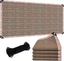 LCYGHA 33 x 50 FT Sun Shade Sail Rectangle Canopy Patio Cover Sunlight Block Awning Heavy Duty Commercial Grade for Backyard Lawn Garden Outdoor Activities, Brown
