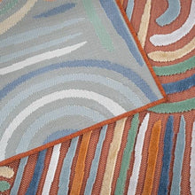 CAMILSON Indoor Outdoor Rug, Orange 10x14 Geometric Arch Striped Large Area Rugs for Patio and Home Areas, Easy-Cleaning Non-Shedding Living Room, Garden and Deck Washable Outside Carpet (10 x 14)