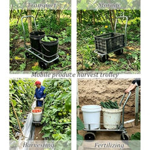 Foldable Garden Harvest Cart, Hand Truck for Orchard, Easy to Use
