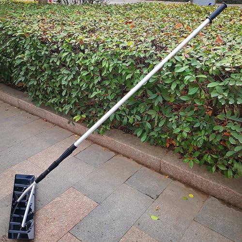 Lightweight Snow Roof Rakes for Snow Removal, 6.2-21 ft Telescopic Roofs Snow Scraper with Wheels & Slide, Snow Shovel for Pitched House Roofs(With scraper)