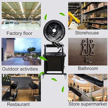 sdneNest Large Misters Pedestal Misting Oscillating Stand Up Mist Cooler 16In,with 42L/11 Gallon Water Tank for Restaurant Warehouse Outsid Lawn