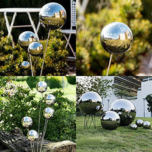 LM-Coat rack XINGLL Stainless Steel Gazing Ball, Home Garden Polished Mirror Stainless Reflective Ball, Outdoor Yard Lawn Patio Pond Floating Seamless Ornament Hollow Balls, Multi-Size