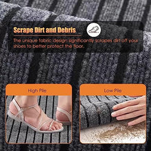 Welcome Mats Large, Summer Rubber Rugs for Entryway, Outside Door Mats for Front Door Weather Resistant, 80/90/100/120/140/160/180cm Length (Color : Gray, Size : 120x180cm/47x71 in)