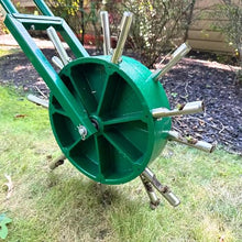 Landzie - Rolling Lawn Aerator Duo, Manual Core Plug Aerator