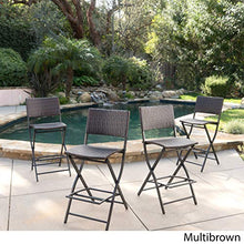Christopher Knight Home Margarita Outdoor Wicker Barstools, 4-Pcs Set, Multibrown