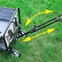 Portable Garden Carts Leisure Camping Wagon Beach Cart Folding Cart with Wheels Outdoor Shopping Carts Camping Fishing Trolley