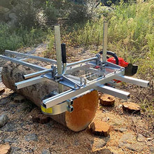 Chainsaw Mill Planking Milling Sawmill Accessories 36" Guide Bar Wood Lumber Cutting Portable Sawmill Aluminum Steel Chainsaw Mill for Builders Carpenters And Woodwo