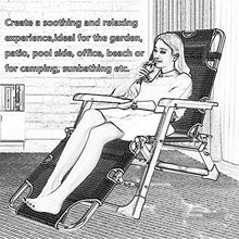IIPOSAQQ Zero Chairs Oversized Zero Chair for Heavy Duty People Extra Wide Patio Recliner Sun Lounger for Beach Suthing Support 440lbs
