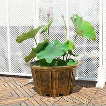 Flower Pots Garden Patio Planter for Indoor Plants Resin Pots for Outdoors with Drainage Hole Retro Look Home Decorative Containers Christmas Planters (Size : 80cm)