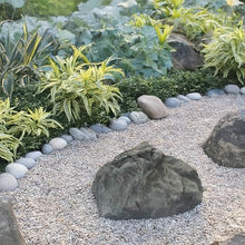 Gardenised Huge Decorative Outdoor Weather Resistant Faux Stone Realistic Sandstone Rock for Garden Patio & Landscape Lightweight Boulder Utility Cover for Lawn Yard Pond Park & Backyard, Jumpy