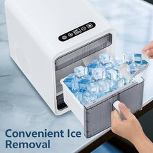 UILMLIO Portable Ice Maker for Countertop - Makes 12 Ice Cubes in 10 Mins, 1.5L Water Tank, Self-Cleaning, Ideal for Home Bar, Kitchen, Office, Camping & Outdoor Activities.