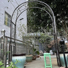 GFSGHZZ Rustproof Metal Rose Arch - Wide Heavy-Du Garden Trellis for Climbing Plants - Ele Outdoor Entrance Det,A-340X230X40Cm