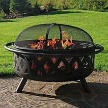 Fire Pits Outdoor Wood Burning Outdoor Fire Large Bonfire Wood Burning Patio Coal Grill Firepit for Outside Grill Charcoal Smokeless Grill with Cover BBQ Cooking for Outside Camping Backyar