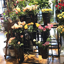 RWGOVLU Flower Stands For Indoor Plants Flower Rack Display Stand Plant Shelf With Wheels For Fresh Flower Sho