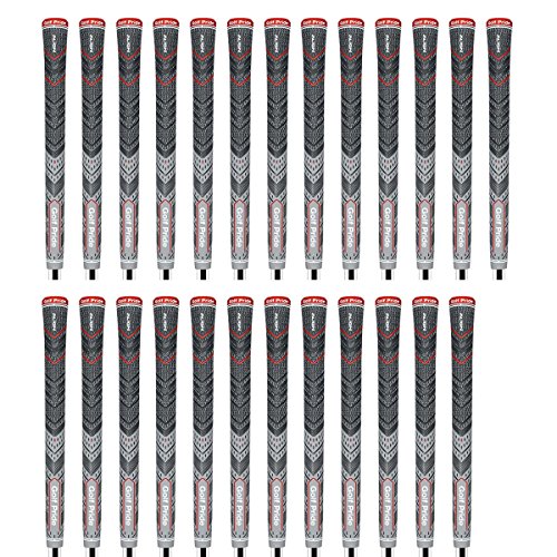 Golf Pride MCC PLUS4 Align Standard Ribbed Grey Golf Grip Bundle