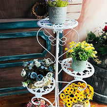 MIIKHI 5 Tiers Flower Rack Plant Stand Multi Flower Stand Bonsai Display Shelf Yard Garden Patioe (D