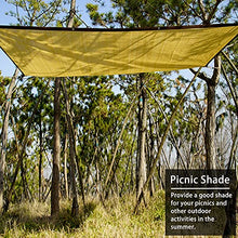 WYBB Shade Cloth Beige Privacy Screen with 10m Rope and Eyelets, 90% Sunblock Wear-Resistance Shade Cloth, Outdoor Courtyard Pond Shade Greenhouse Awning (Size : 8m x 8m)