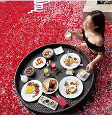 JDXQBLD Floating Serving Tray Table & Bar, Floating Breakfast Tray, Swimming Pool Floats for Adults, Durable, Waterproof and Breathable Heat Dissipation, for Spas, Bath, Parties
