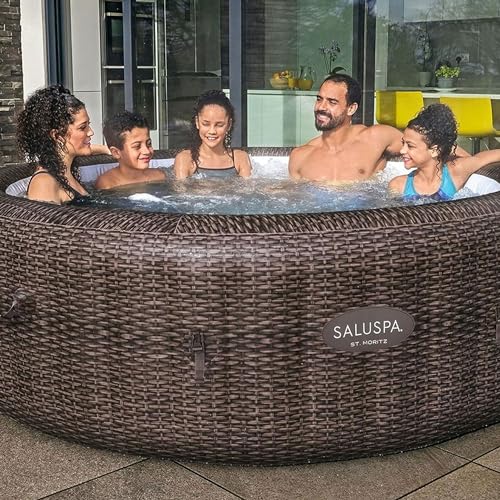 Bestway SaluSpa St Moritz AirJet Inflatable Hot Tub 5-7 Person Outdoor Spa