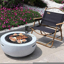 Garden Fire Pit Grill Bowl Grill Barbecue Rack Fire Pits for Garden,Wood Burning, with Grill and Lid, Cast Iron BBQ Fire Bowl Cover 60Cm Camping Spark Guard Outdoor Firepit