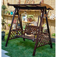 HAOKAZLBR Large Outdoor Porch Swing Garden Patio Swing Chair Outdoor Swings for Adults, Wooden Porch Swing Outdoor Chair Outdoor Swing Chair Bench Outdoor Porch Garden, oujinmm2024327