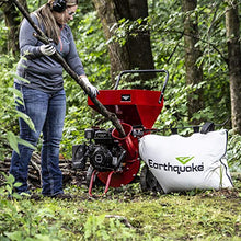 Earthquake Chipper Shredder K33, 33964 Heavy Duty 301cc, 4 Cycle Viper Engine, Dock-and-Lock Debris Bag, 3" Max Wood Diameter Capacity, Red