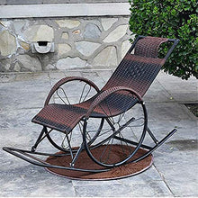 Lightweight Rocking Chair Recliner Home Rocking Chair Adult Leisure Chair Old Chair Lazy Leisure Balcony Siesta Chair Wicker Zero Gravity Rocker Outdoor Patio Garden Recliner Seat (Size : B)