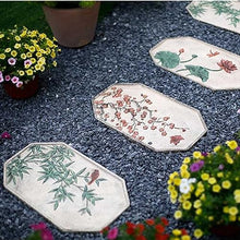 Etlegor Rectangle Garden Stepping Stones Set, New Chinese Style Stepping Stone Anti Slip Villa Paving Stones for Yard, Pathway, Landscaping (Color : 6PCS, Size : 45x27x2.5cm)