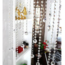 100meters 30mm Faceted Ball + 14mm Octagon Bead Lighting Ball Accessories Pendants Home Decoration Suncatcher Crystal Prisms