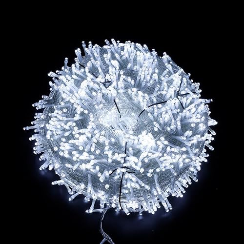 HUIYIJIA LED Fairy Lights, 400M 3200LED String Lights 8 Modes Fairy Lights Indoor/Outdoor for Bedroom,Garden,Wedding,Party,Christmas Decorati ﻿ (White)