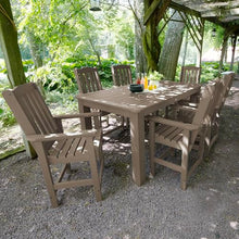 highwood Lehigh 7pc Counter Height Patio Dining Set 72" x 42", Woodland Brown