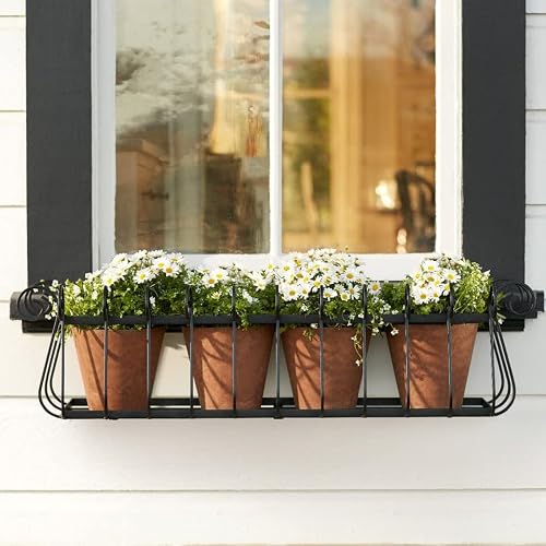 48IN. HEATHERBROOK Window Box CAGE W/Black Powder Coat