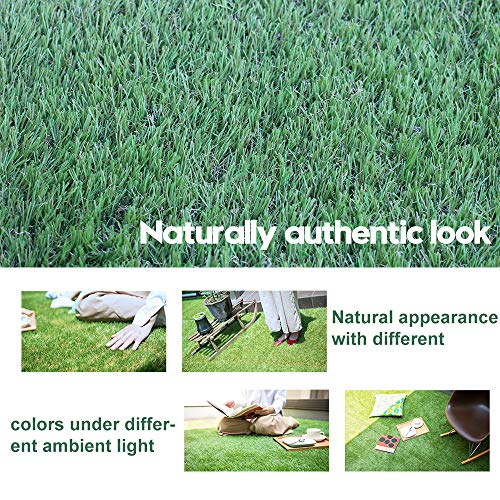 WarmShe Artificial Grass Turf 13FT x 24FT Synthetic Rug for Dogs Indoor Outdoor Garden Lawn Mat