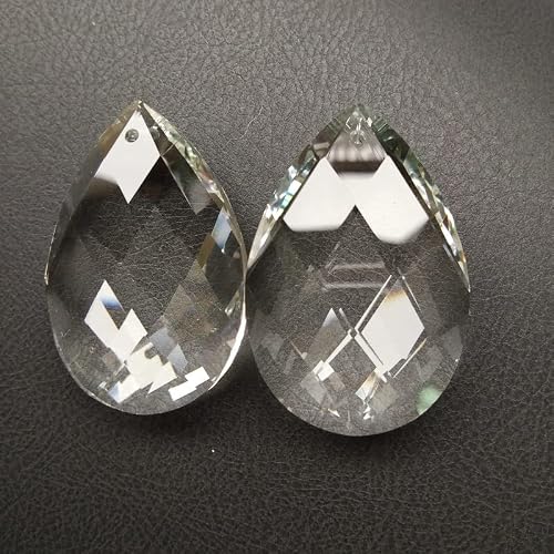 500pcs/lot 382511MM Machine Grinding Clear K9 Optical Crystal Prism Ornament Suncatcher Glass Beads For Chandelier Crystal