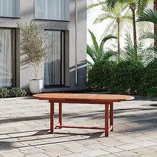Amazonia Bahamas 7 Piece Oval Patio Dining Set Eucalyptus Wood Black