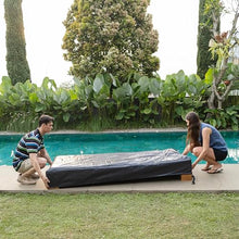 Cambridge Casual Newport Outdoor Chaise Lounge, Free Patio Cover, Built with Quick Dry Foam, Adjustable Backrest Single Chaise Lounge, Perfect for Poolside, Backyard, Beach - Gray Cushion