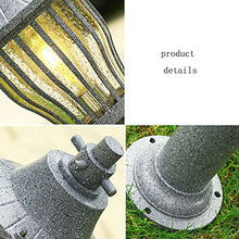 KADELONG Outdoor Waterproof Lawn Lights E27 1-Light Home Yard Lamps External Floor Mount Path Lights Modern Outside Garden Deck Porch Pathway Driveway Lighting Fixture H30.73in,Chandelier Lighting