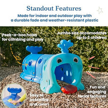 ECR4Kids Willow Climb-N-Crawl Whale Play Structure Jumbo Blue