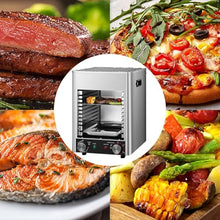 VNATWGOO 1700W 3400W Electric Steak Broiler, Electric Steak Machine, 800℃ Commercial Steak Grill, Adjustable Time Temperature,NPJ-003-110V