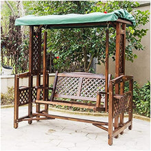 KYTGFH Patio Swing Porch Hang Club Bench Chair,Outdoor Patio Swing with Stand,Rocking Chair Wooden Garden Swing Outside Furniture Patio Swing Outdoor Lounge Chair